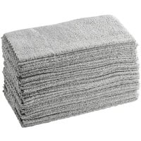 Unger MicroWipe Pro Gray Microfiber Cloth MP30G - 50/Pack