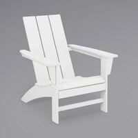 POLYWOOD AD420WH White Modern Adirondack Chair
