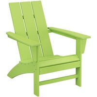 POLYWOOD AD420LI Lime Modern Adirondack Chair