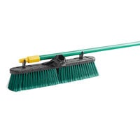 Quickie Bulldozer 628 18 inch Multi-Surface Push Broom with 60 inch Handle