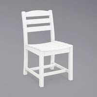 POLYWOOD TD100WH La Casa Cafe White Dining Side Chair