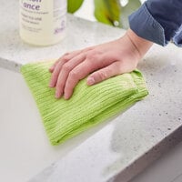 Quickie 469372 13 inch x 15 inch Green Microfiber Cloth for Kitchen / Bathroom