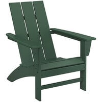 POLYWOOD AD420GR Green Modern Adirondack Chair