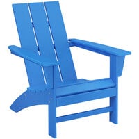 POLYWOOD AD420PB Pacific Blue Modern Adirondack Chair
