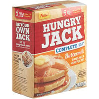 Hungry Jack Complete Buttermilk Pancake and Waffle Mix 5 lb. - 6/Case