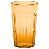 Cambro NT10153 Newport 10 oz. Amber Customizable SAN Plastic Tumbler - 36/Case