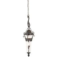 Kalco Anastasia Medium Hanging Lantern with Burnished Bronze Finish