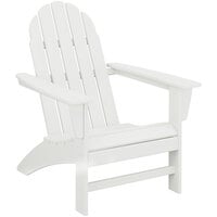 POLYWOOD Vineyard White Adirondack Chair