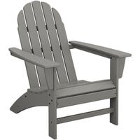 POLYWOOD Vineyard Slate Grey Adirondack Chair