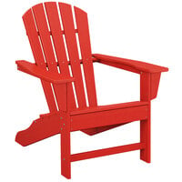 POLYWOOD Palm Coast Sunset Red Adirondack Chair
