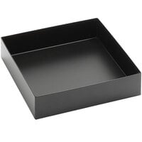 American Metalcraft Black Twilight 8 1/8" x 8 1/8" x 2" Square Metal Market Tray