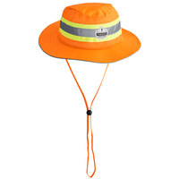 Ergodyne 23258 GloWear 8935 Orange Hi-Vis Ranger Sun Hat - L/XL