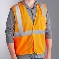 Ergodyne 21015 GloWear 8210HL Orange Type R Class 2 Economy Mesh Vest - Large/Extra Large