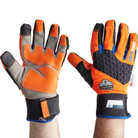 Ergodyne 17394 ProFlex 818WP Orange Thermal Waterproof Work Gloves with Tena-Grip - Large - Pair