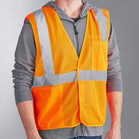Ergodyne 21019 GloWear 8210HL Orange Type R Class 2 Economy Mesh Vest - 4XL/5XL