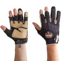 Ergodyne 17152 ProFlex 720LTR Heavy-Duty Leather-Reinforced Framing Gloves - Small