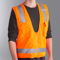 Ergodyne 24017 GloWear 8249Z Orange Type R Class 2 Economy Surveyor Vest - 2XL/3XL