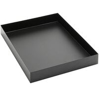 American Metalcraft Black Twilight 15" x 12" x 2" Rectangular Metal Market Tray