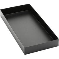 American Metalcraft Black Twilight 16 3/8" x 8 1/4" x 2" Rectangular Metal Market Tray