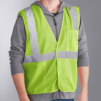 Ergodyne 21029 GloWear 8210HL Lime Type R Class 2 Economy Mesh Vest - 4XL/5XL