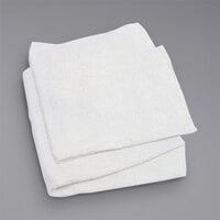 Hospeco 15 inch x 17 inch Multi-Purpose White Terry Cloth Towels in Bulk 53725 - 25 lb.