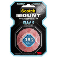 3M Scotch-Mount 1 inch x 60 inch Clear Double-Sided Mounting Tape 410H