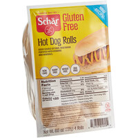 Schar Gluten-Free Hot Dog Bun 4-Count - 5/Case