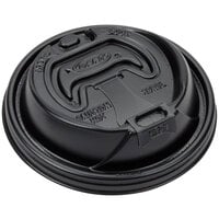 Dart 16RCLBLK Optima Black Travel Lid with Reclosable Tab - 1000/Case