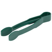 Green 9 inch Polycarbonate Flat Grip Tongs
