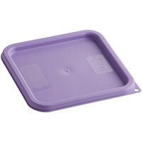 Vigor 6 and 8 Qt. Purple Allergen-Free Polypropylene Food Storage Container Lid