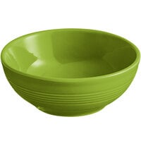 Acopa Capri 13 oz. Bamboo Green Stoneware Nappie Bowl - 24/Case