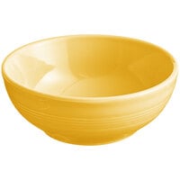 Acopa Capri 19 oz. Citrus Yellow Stoneware Bistro Bowl - 12/Case