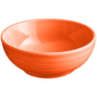 Acopa Capri 19 oz. Valencia Orange Stoneware Bistro Bowl - 12/Case
