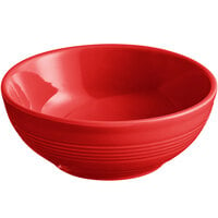 Acopa Capri 13 oz. Passion Fruit Red Stoneware Nappie Bowl - 24/Case