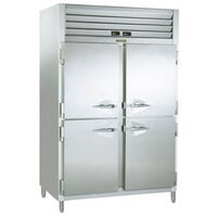 Traulsen RDT232NUT-HHS Stainless Steel 38.5 Cu. Ft. Two Section Half Door Narrow Reach In Refrigerator / Freezer - Specification Line