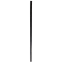 Choice 7 3/4 inch Jumbo Black Unwrapped Straw - 500/Box