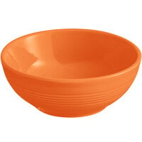 Acopa Capri 13 oz. Valencia Orange Stoneware Nappie Bowl - 24/Case