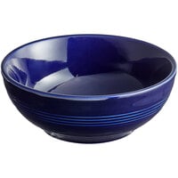 Acopa Capri 19 oz. Deep Sea Cobalt Stoneware Bistro Bowl - 12/Case