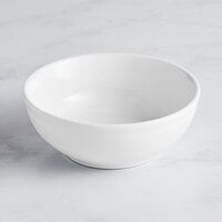Acopa Capri 19 oz. Coconut White Stoneware Bistro Bowl - 12/Case