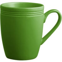 Acopa Capri 12 oz. Palm Green Stoneware Mug - 24/Case