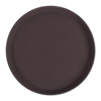 Thunder Group 16" Brown Fiberglass Non-Skid Serving Tray