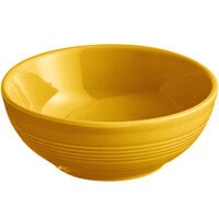 Acopa Capri 13 oz. Mango Orange Stoneware Nappie Bowl - 24/Case