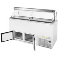 Turbo Air TIDC-70W-N 70 inch Low Curved Glass Ice Cream Dipping Cabinet