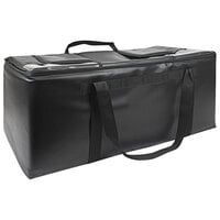 Sterno School Nutrition Black Premium Insulated Double Milk Crate / Delivery Bag 70586