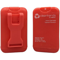 Cleanint Cleanhands CH02RET-RED Red Clip-On Hand Sanitizer Dispenser - 2/Pack