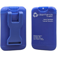 Cleanint Cleanhands CH02RET-BLU Blue Clip-On Hand Sanitizer Dispenser - 2/Pack