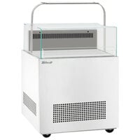 Turbo Air TOS-30NN-D-W 30 1/4 inch White Sandwich and Cheese Display Case with Top Shelf