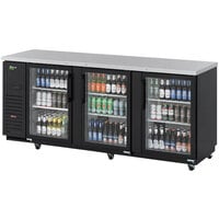 Turbo Air Super Deluxe TBB-4SGD-N 90" Back Bar Cooler with Glass Doors