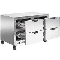 Beverage-Air UCRD48AHC-4-104 48 inch Low Profile Four Drawer Undercounter