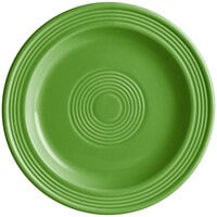 Acopa Capri 7" Palm Green Stoneware Plate - 12/Pack